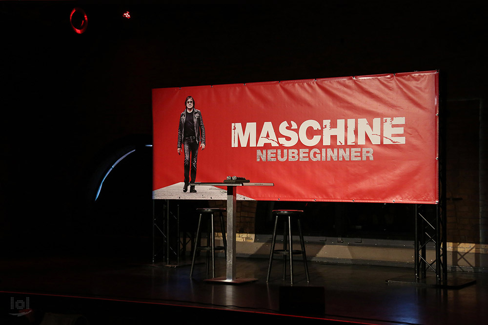 Uwe Hassbecker bei der Pressekonferenz + Albumlistening von „NEUBEGINNER“, dem neuen Album von MASCHINE